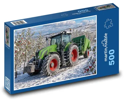 Produktbild von Puzzle 500 Traktor im Apfelgarten - martinpuzzle