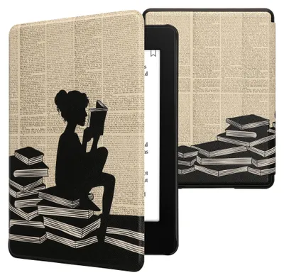 Produktbild von kwmobile Klapphülle kompatibel mit Amazon Kindle Paperwhite 11. Generation 2021 Hülle - Flipcase für Kindle Paperwhite Hülle mit Magnetverschluss -
