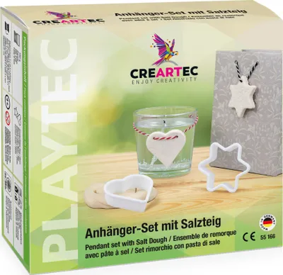 Produktbild von Kreativ-Set "Salzteig Anhänger Herz & Stern"