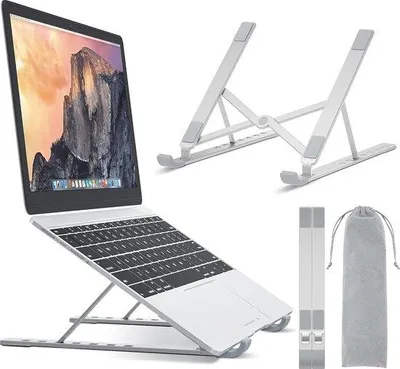 Productafbeelding van Famanu laptopstandaard, verstelbaar voor schermen van 10-17,3 inch - ergonomisch ontwerp met optimale koeling