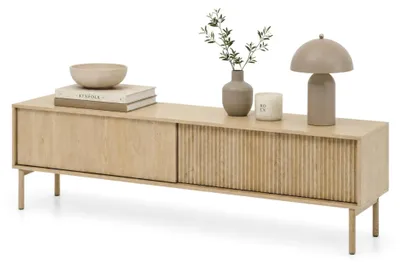 Produktbild von Kamikaza - TV-Schrank, 187x40x52 cm, Eiche Braun, 2 Ablagen