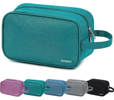 Produktbild von Kulturtasche Damen Herren Kosmetiktasche Schminktasche Waschtasche Kinder Blaugrün 25x11x16cm