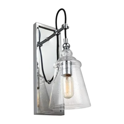 Immagine prodotto di Applique Industrial Nordico Loras Acciaio Vetro 1 Luce E27