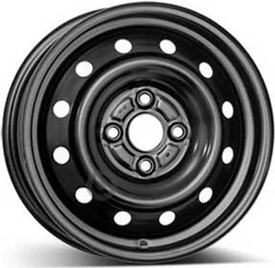 Productafbeelding van 14-inch stalen velg ALCAR, 14" x 5", 4x100 boutgaten, ET38, 56.50mm naafdiameter, zwarte velg