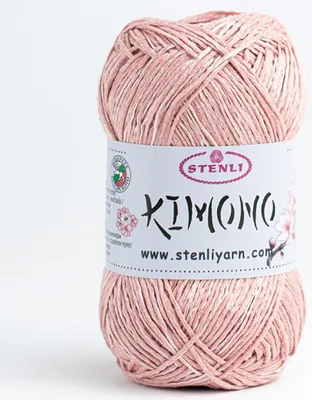 Produktbild von Stenli Kimono Garn 05 Lachsrosa - Weich & Strapazierfähig, Ideal für Sommerdesigns