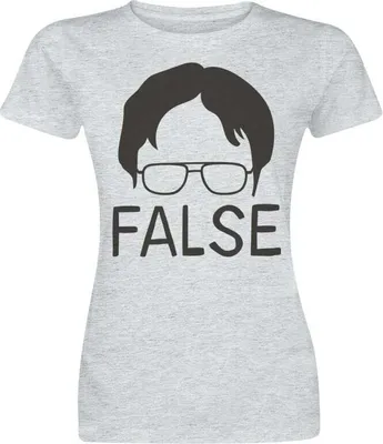 Obrázok produktu pre Dievčenské tričko FALSE - stredné - HeatherGrey