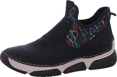 Produktbild von Rieker Damen Stiefelette trendy Boot sportliche Sohle 45957, Größe:40 EU, Farbe:Schwarz