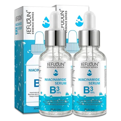 Image de Sérum visage Niacinamide Acide hyaluronique B3 10% peau Sérum visage Microneedling, 2x 30ml