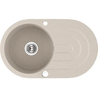 Produktbild von Design Granitspüle 1 Becken mit Abtropffläche Beige