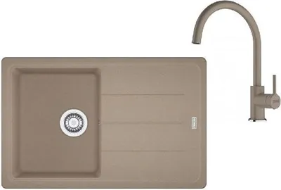 Produktbild von Franke Sets - Küchenset G279KA, Fragranitspüle BFG 611-78 und Armatur FC 6018.424, Kaschmir 114.0700.805
