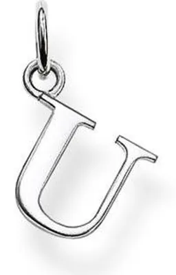 Produktbild von Thomas Sabo PE608-001-12 Anhänger Buchstabe "U" Silber