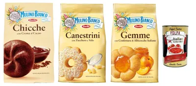 Produktbild von Italian Gourmet bundle für Frühstück & Kaffeezeit – italienischer Keks-Mix mit Kakao, Puderzucker & Aprikosenfüllung, 3x200g + Italian Gourmet Polpa