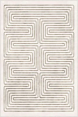 Produktbild von Conceptum Hypnose, Hochwertiger Teppich 100 x 300 cm, Beige, 100% Polyester, rutschfest