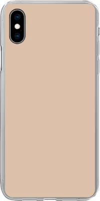 Produktbild von MuchoWow® Handyhülle Schutzhülle Hülle für Telefoonhoesje iPhone Xs Beige - Farben - Unifarben Silikon Softcase Handy Hülle - Handytasche
