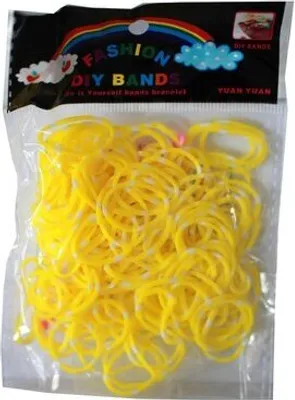 Produktbild von 200 gelbweisse Loom Gummibänder