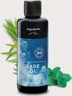 Produktbild von Bio Badeöl Allgäuer Atemwohl Badezusatz mit Minze, Zeder und Cajeput