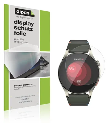 Produktbild von 6x Schutzfolie für Zenwatch Zenara Titanium matt Displayschutzfolie Folie Display Schutz dipos