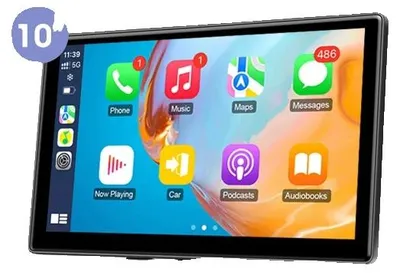 Image de Autoradio, écran tactile, modes audio dual, compatible avec différents véhicules, lecteur audio de 25,4 cm, aucun
