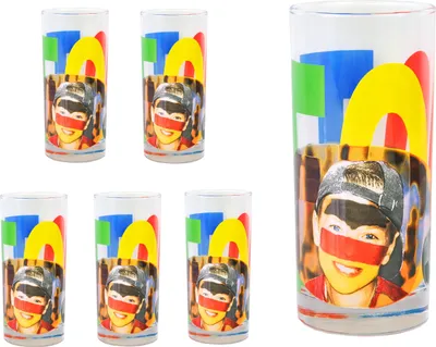 Zdjęcie produktu dla zestaw 6 szklanek do wody Face Tatoo
