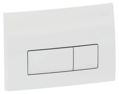 Produktbild von Geberit Betätigungsplatte Delta50, 2-Mengen Kunststoff weiss, square, 1 Stk.