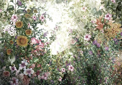 Produktbild von Fototapete Vlies 11396V8 Blumen 4-tlg. 368 x 254 cm