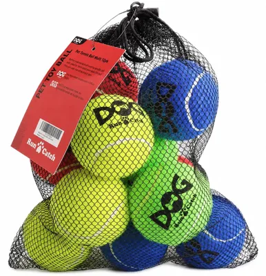 Produktbild von Set mit 12 Tennisbällen für Hunde, Größe M