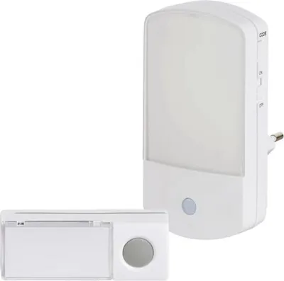 Produktbild von Heidemann Funkgong-Set HX Nightlight 150 m, 230V, reinweiss, 70828