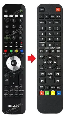 Produktbild von Ersatz Fernbedienung für Humax TIVUMAX PRO HD6800S