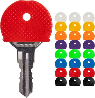 Productafbeelding van Sleutel identificatie ringen - Sleuteldoppen - Sleutels organiseren - 8 Kleuren - 24 Stuks - Multicolor