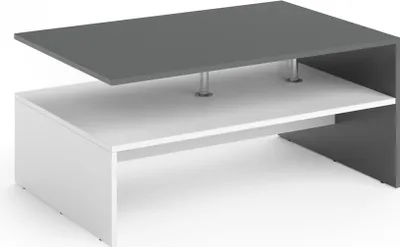 Produktbild von Vicco Couchtisch Amato, 90 x 60 cm, Anthrazit/Weiß