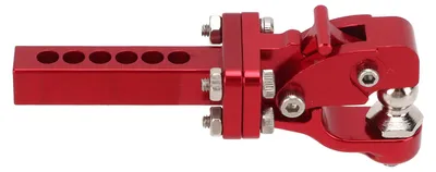 Image de Crochet d'attelage pour voiture RC en alliage d'aluminium, résistant à l'usure, remorquage télécommandé pour 1/10 Traxxas TRX4 SCX10 90046 90047Rouge