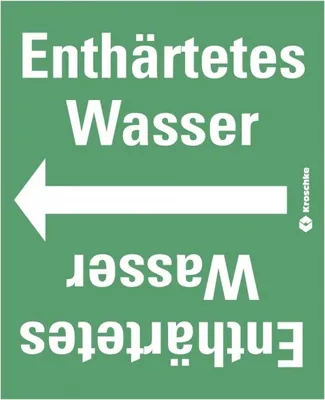 Produktbild von Dreifke® Rohrleitungsband Enthärtetes Wasser, praxisbewährt, ab Ø 50mm, grün/...