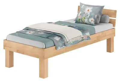 Produktbild von Hohes Massivholz-Buchebett Echtholz wählbare Größe V-60.80-H