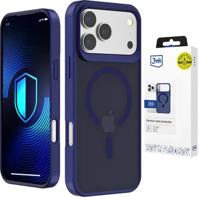 Image de Étui 3mk Smoke MagCase pour iPhone 17 Pro - bleu-transparent