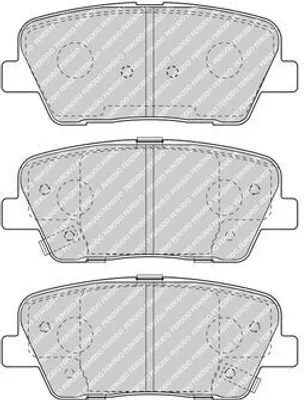Produktbild von FERODO Bremsbeläge Satz für HYUNDAI SANTA FÉ II (CM) FDB4391