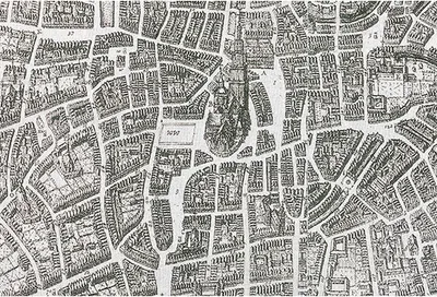 Produktbild von Tadessi Fototapete | Stadt | 4.00 m x 2.70 m | Grau | Weiß | Wandbild | Digitaldruck