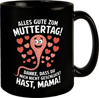 Produktbild von Alles Gute zum Muttertag! Tasse mit lustiger Samenzelle