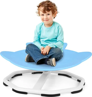 Produktbild von Vigevee Sensorischer Kinderstuhl, Drehstuhl für Autismus, Sensorischer Balance Training Sitz Kunststoff Blau