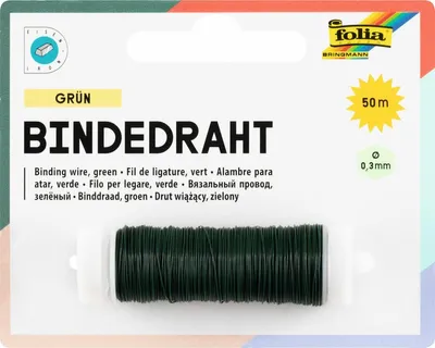 Produktbild von Folia 79690 Basteldraht - 0,3 mm, grün