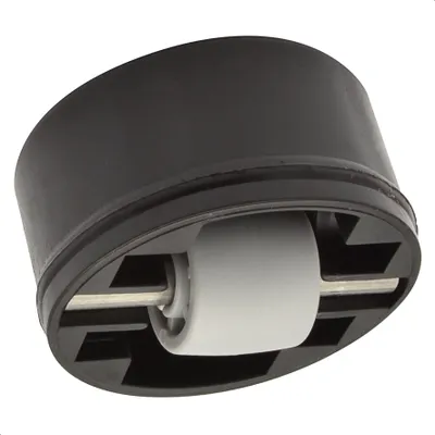 Produktbild von WAGNER Soft-Lenkrolle ROLLER-MINI - Durchmesser Ø 15 mm, Gehäuse schwarz Ø37/36 x 15/8 mm, Tragkraft 50 kg - 01703401