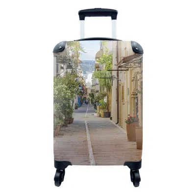 Produktbild von MuchoWow® Koffer Handgepäck Trolley Rollkoffer Kleine Reisekoffer mit 4 Rollen - Kreta - Rethymno - Griechenland - Cabin Size < 55x40x23 cm & 55x40x20 cm - Fotokoffer - Kabinenkoffer - Boardgepäck - Reise-Box - Reisekoffer - Reisegepäck - Koffer mit Bild - Trolley für Kinder