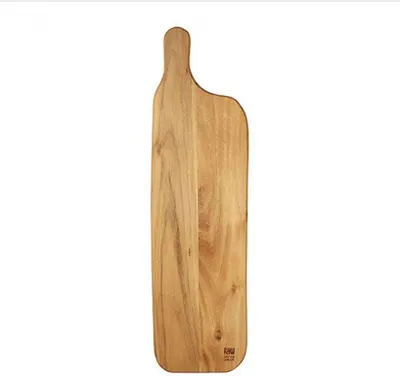Image de Plateau à fromage avec poignée en bois de Teck 50*14*1.5 cm