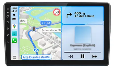 Image de Autoradio pour Fiat 500 2015-2019 : CarPlay sans fil, Android Auto, 8 canaux, 4G, Wi-Fi, navigation GPS, radio DSP, SWC, RDS, 4 + 64 Go