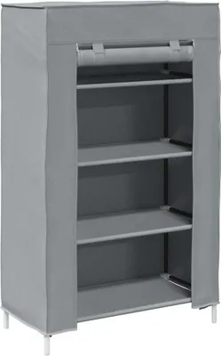 Produktbild von Schuhschrank Grau 60,5x30x97 cm Vliesstoff