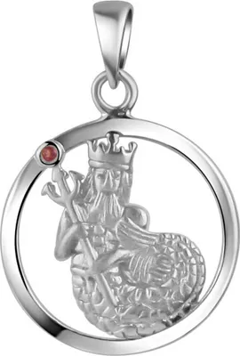 Zdjęcie produktu dla Wisiorek V 925/- srebro rodowane znak zodiaku Wodnik kamień miesiąca