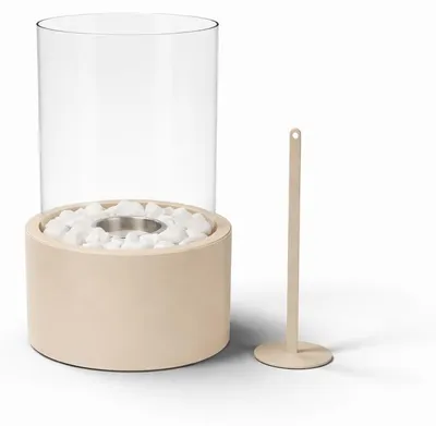 Productafbeelding van Tafelhaard - Rond - Zandkleurig - 18x18x26,5 cm