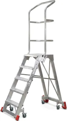 Zdjęcie produktu dla Drabina magazynowa FARAONE 5-stopniowa CM 5LPR- 3,23 m