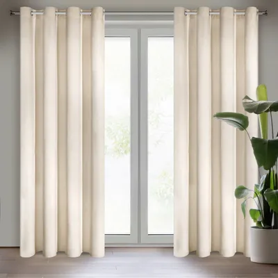 Produktbild von Vorhang RIA hellbeige 140x250 cm  Ösen 10