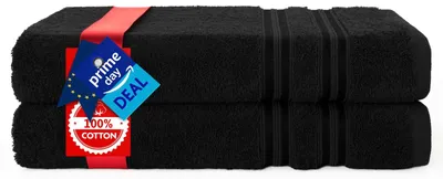 Productafbeelding van Badhanddoek - Set van 2 - 70 x 140 cm - 100% katoen -