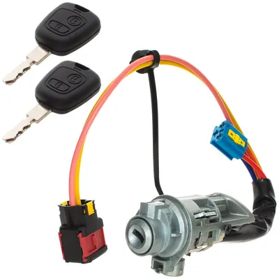 Produktbild von Zündschloss Zündung Schloss Kabelbaum + 2x Schlüssel für Peugeot 406 1997-2005
